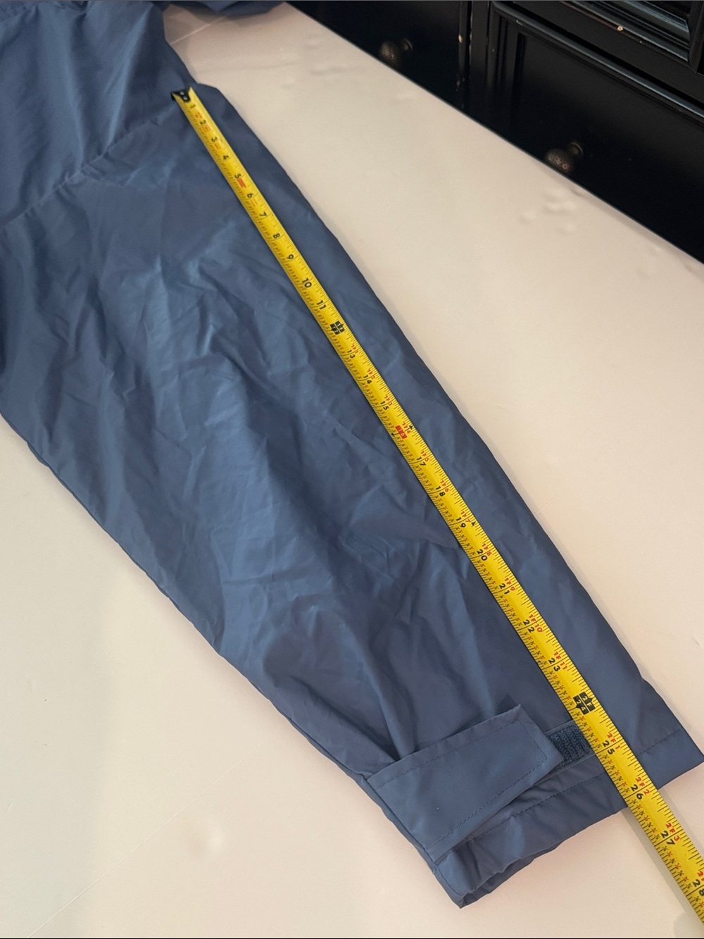 Lands’ End Men’s Hooded Rain Jacket Blue Medium-Lightweight Waterproof NWOT - Picture 15 of 15